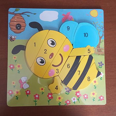 WOODEN PUZZLE - Bee