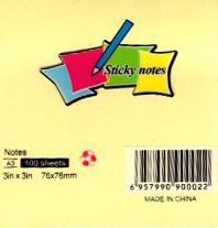 STICKY NOTE PAD 3 in X 3 in - 100 SHEETS