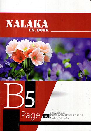 NALAKA - B5 BOOKS SQUARE RULED 80PGS