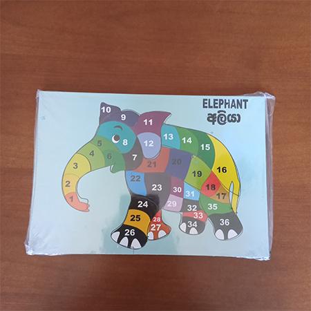 WOODEN PUZZLE - Elephant