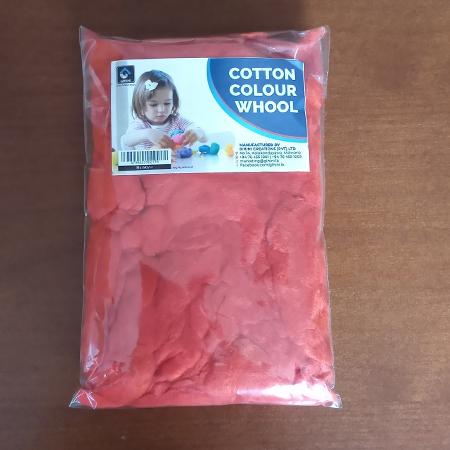 CREATIVE HANDSKIT - COTTON WHOOL COLOURED (Red)