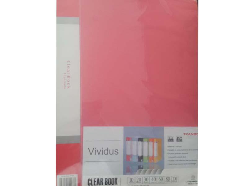 CLEAR FILE- A4 DISPLAY 80 POCKETS