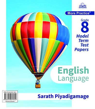 MORE PRACTICE - ENGLISH LANGUAGE GRADE 8 MODEL TERM TEST PAPER