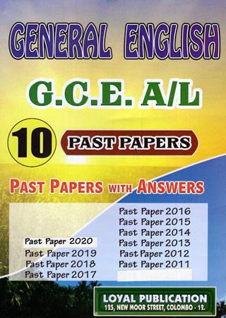 GENERAL ENGLISH A/L PASS PAPER 10 YEAR