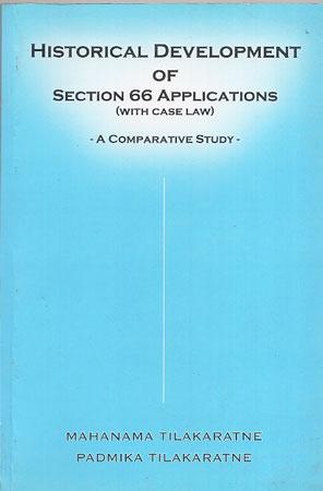 Historical Development Of Section 66 Applications