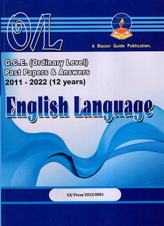 ENGLISH - G.C.E.(O/L) PAST PAPERS & ANSWERS